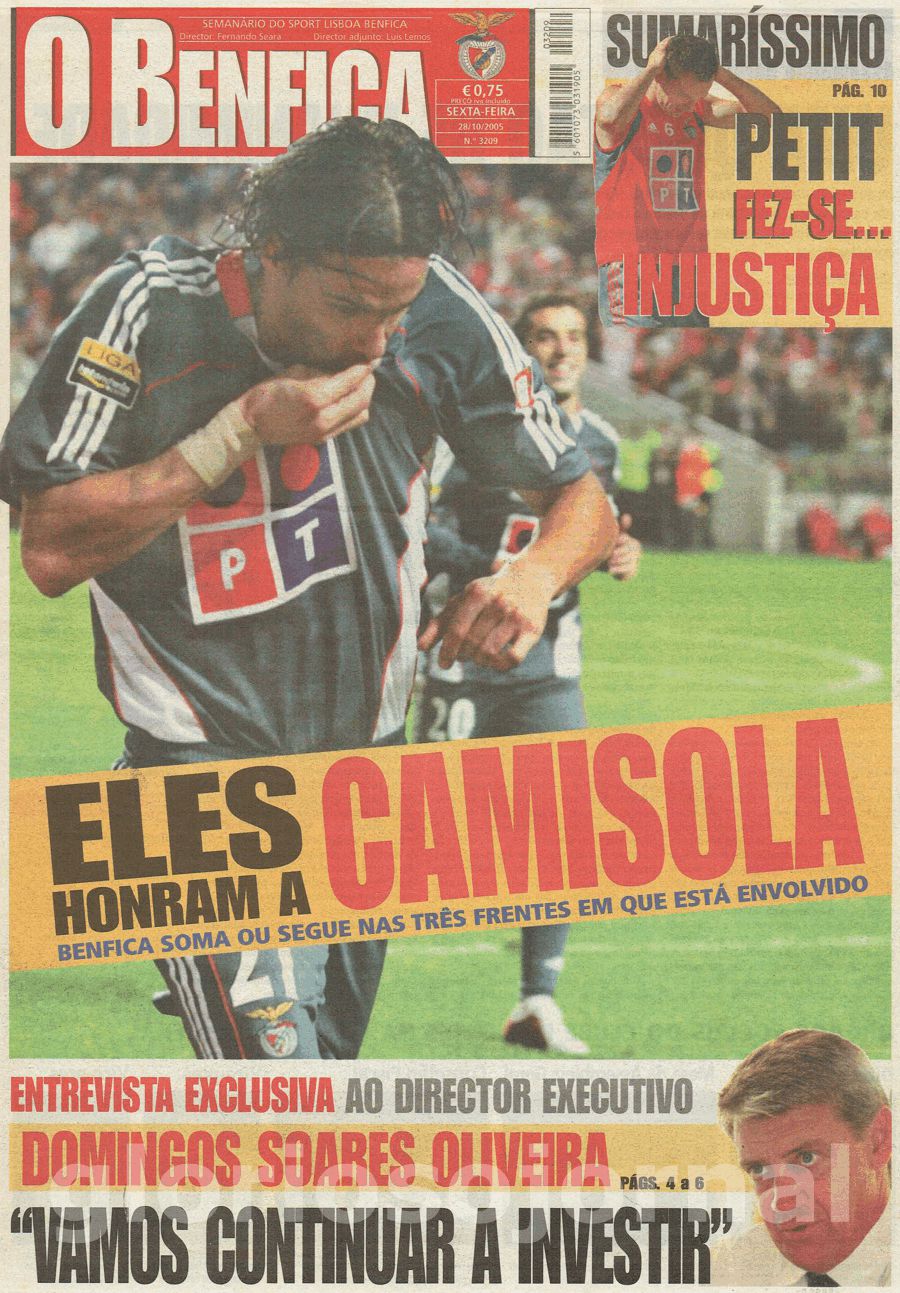 jornal o benfica 3209 2005-10-28